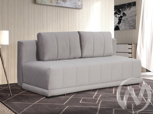 Диван прямой Флорида (БД) Карат 17 (светло-серый однотон)