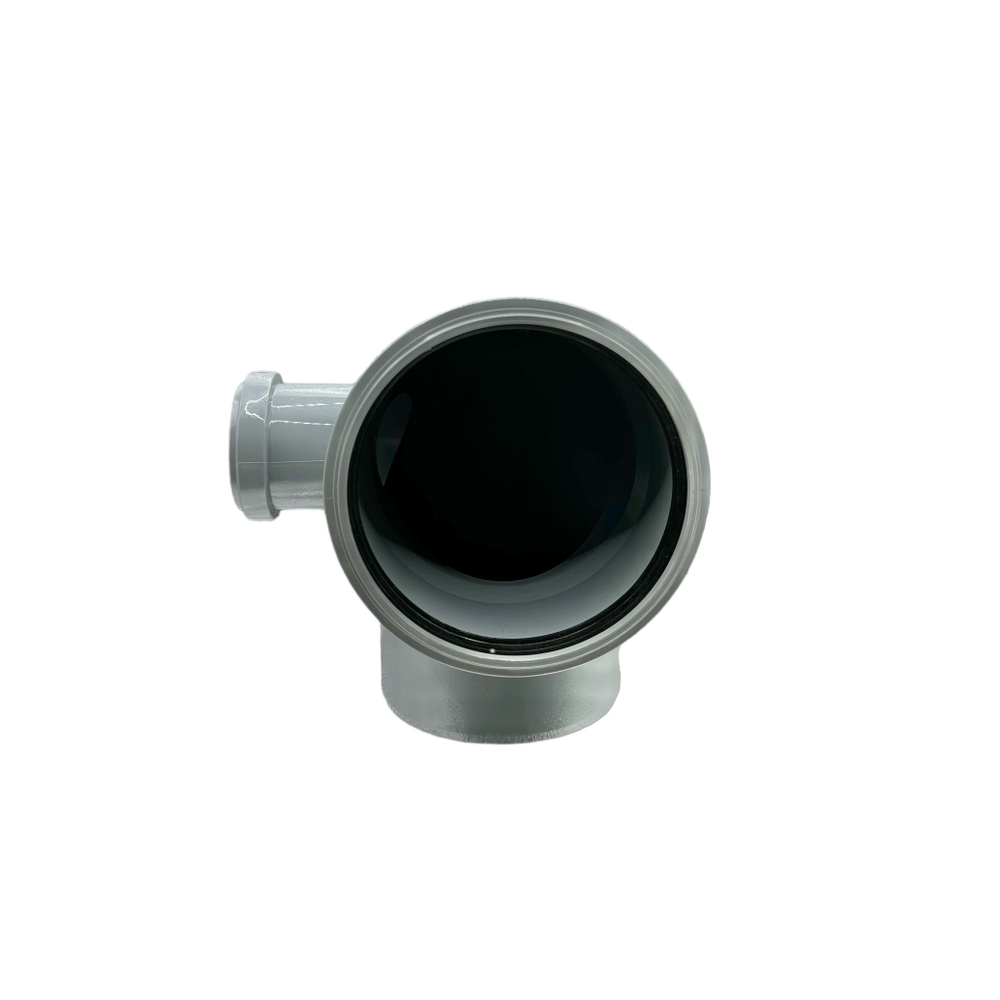 Отвод канализационный TEBO универсальный с выходом (левый) Ø110/50x90°