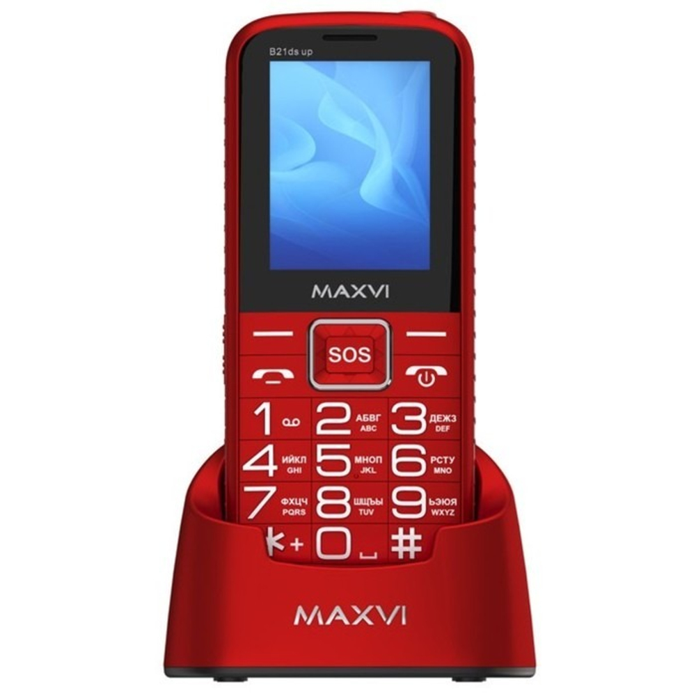 Сотовый телефон Maxvi B21ds up Red