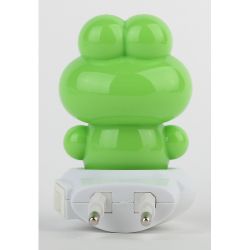 Ночник - светильник светодиодный ЭРА NN-608-SW-GR в розетку с выключателем зеленый