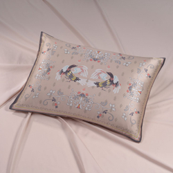 Наволочка 50x70 Mollen Мезенская роспись пудровая хлопковая