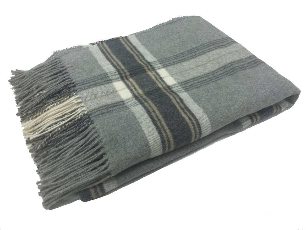 Плед 130х170 Italian Woollen Treasures S.r.l. Babilona Amanda Grey