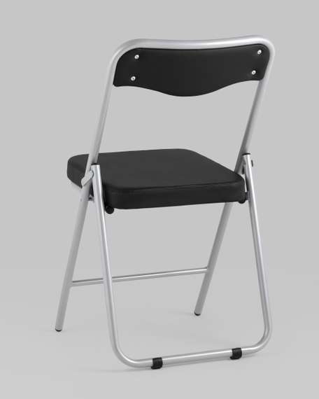 складной Джонни экокожа черный каркас металлик