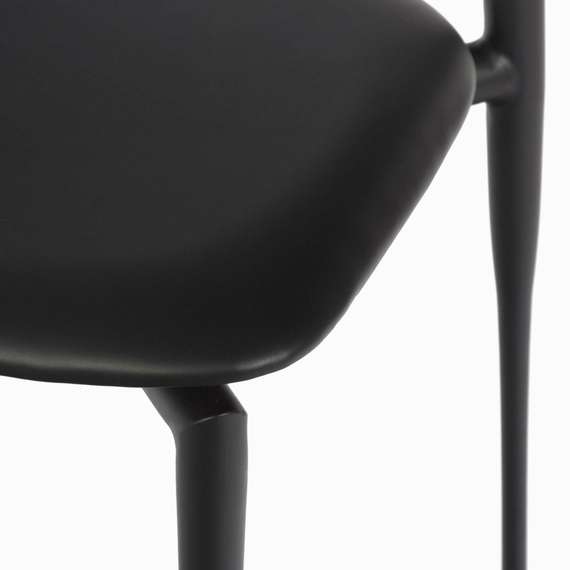 Стул Tor, черный с черной спинкой