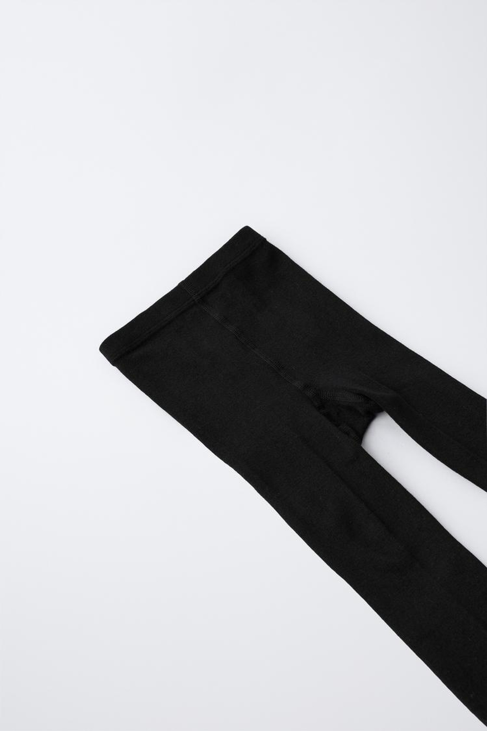 ZARA НАБОР ИЗ ДВУХ ОДНОТОННЫХ КОЛГОТОК, ЧЕРНЫЙ