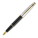 Перьевая ручка Aurora Style Metal black GT, перо - F, в подарочной коробке