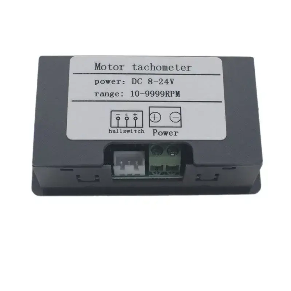 Цифровой тахометр, с датчиком Холла, 12 - 24 В постоянного тока, дисплей красный