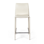 Стул полубарный Rolf, кожа бежевый