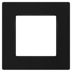 Рамка для розеток и выключателей ЭРА Серия 12 12-5201-05 на 1 пост, Классик, антрацит