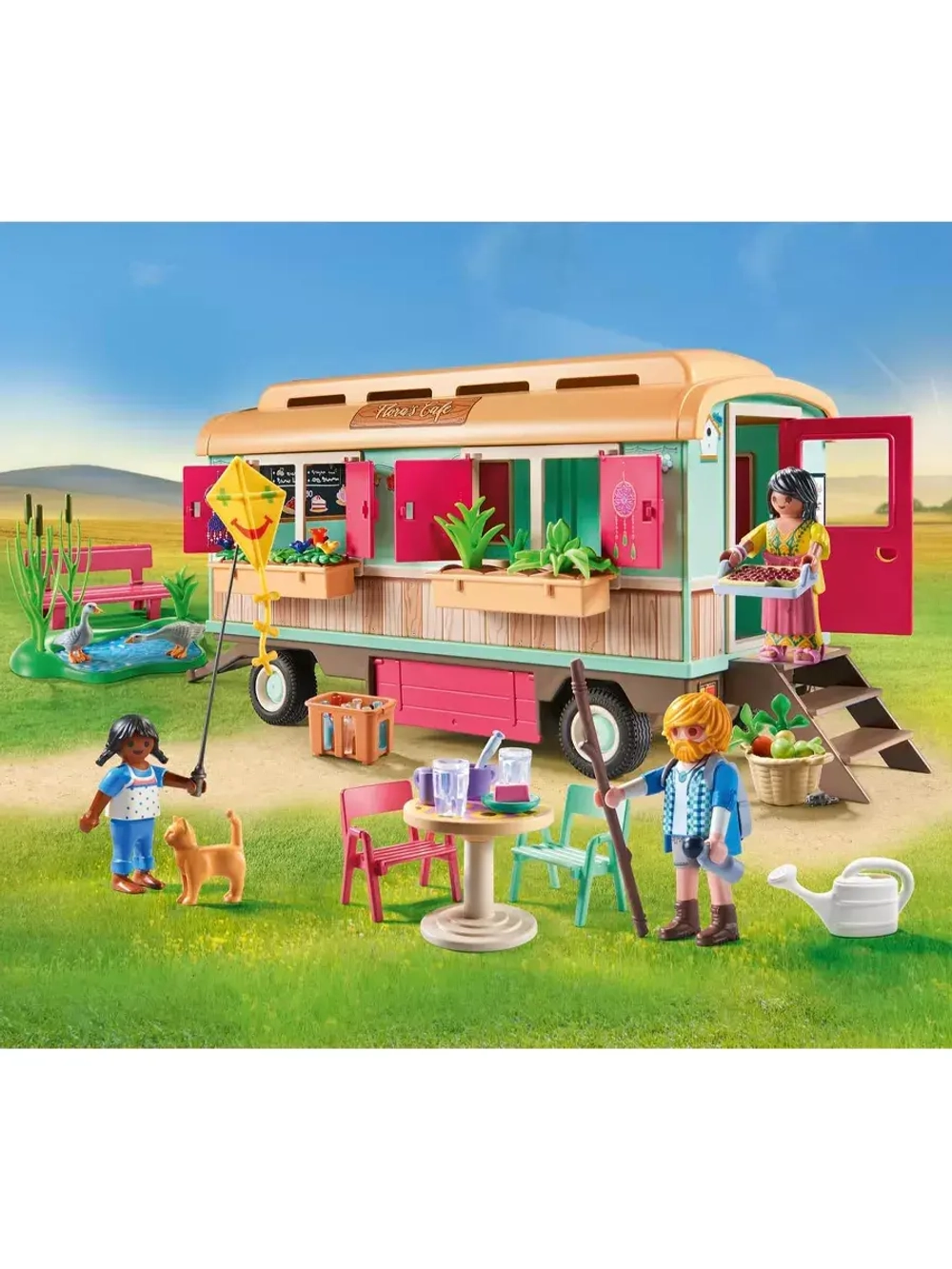 Набор Уютное кафе в поезде с огородом Playmobil 71441