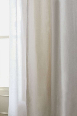 ZARA HOME ШТОРА ИЗ ПОСТИРАННОГО ЛЬНА, БЕЛЫЙ