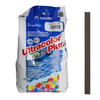 Mapei Ultracolor Plus №114 затирка для швов Антрацит 5кг