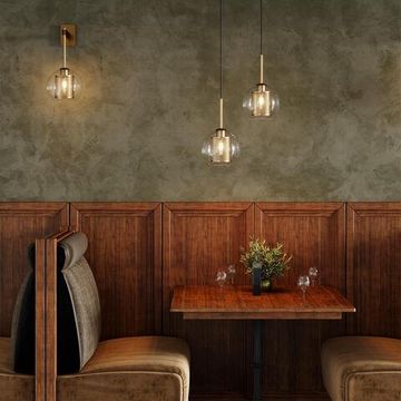 4939/1 PENDANT ODL22 467 античн.бронза/металл/прозрачный/стекло Подвес E27 1*40W CLOCKY