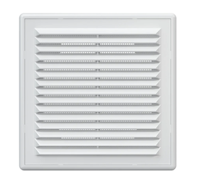 Вентиляционная решетка, пластиковая, 194 х 194 мм, с сеткой ОмскВент 75031