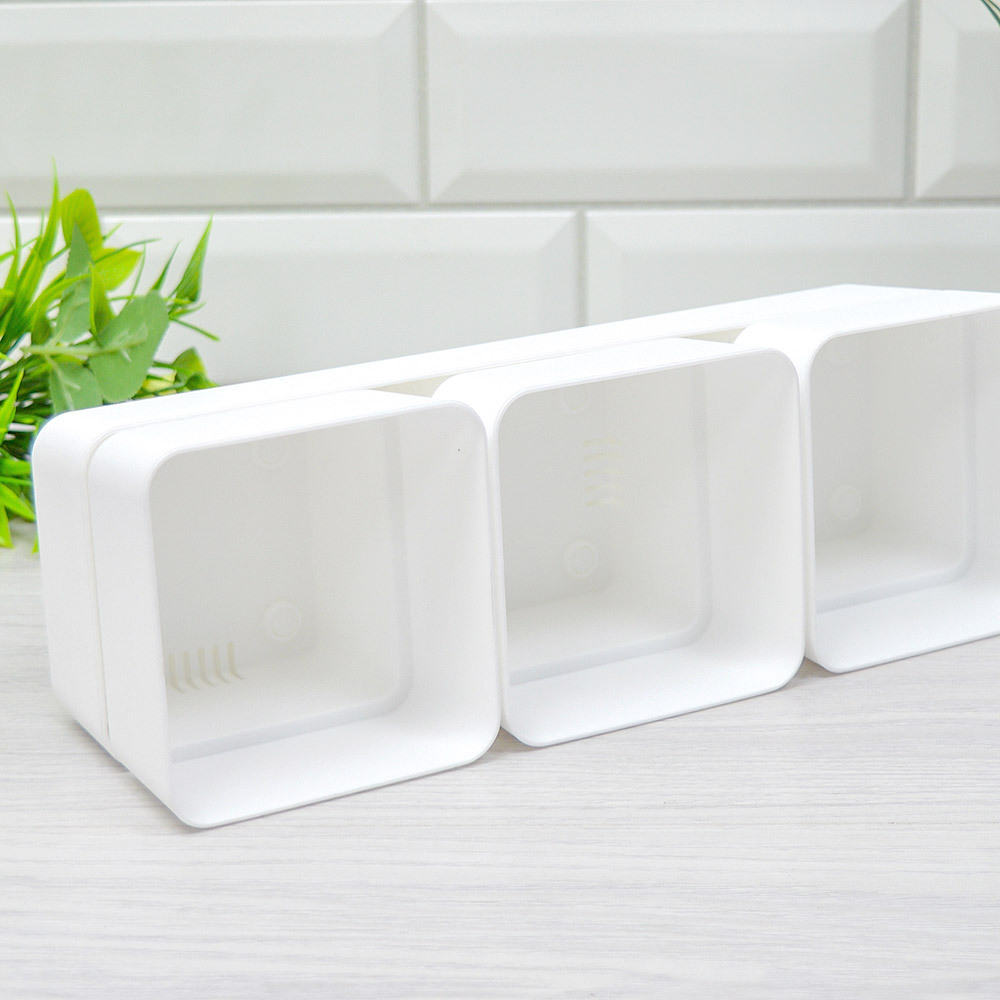 Кашпо Фиори Трио, белый