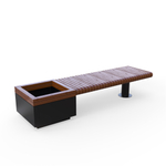 Лавка Rail Road 01 с вазоном