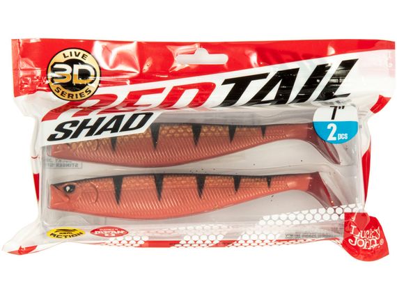 Виброхвосты LJ 3D Series RED TAIL SHAD 7.0in (17.80)/PG22 2шт.