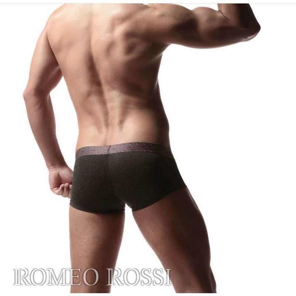 Мужские трусы хипсы черные ROMEO ROSSI RR5005