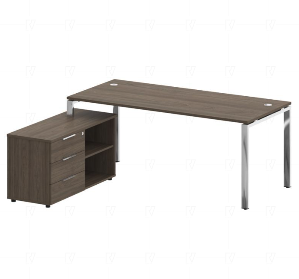 Стол с тумбой для руководителя на металле Metal System Direct (Металл Систем Директ) 1720