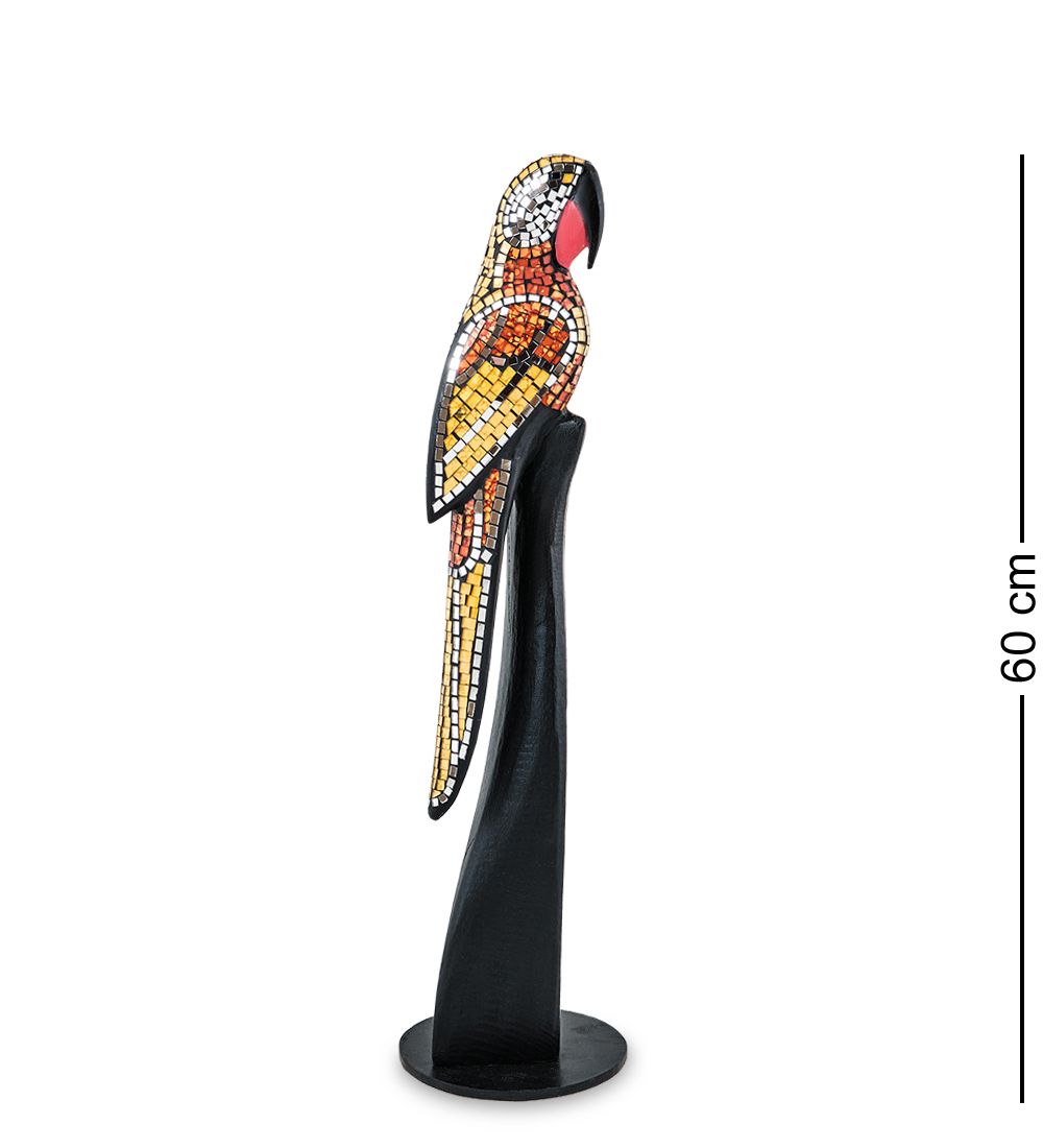 Decor and Gift 23-003-03 Статуэтка «Попугай» дерево+стекл.мозаика 60 см