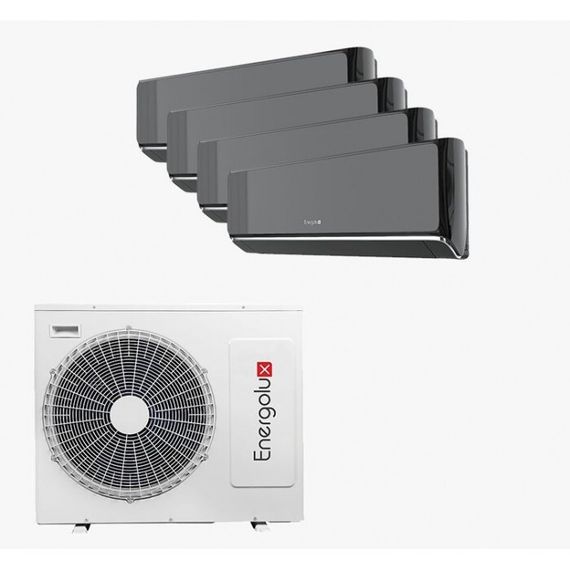 Мульти сплит-система Energolux на 4 комнаты (20+20+20+20 кв.м.) Geneva Black