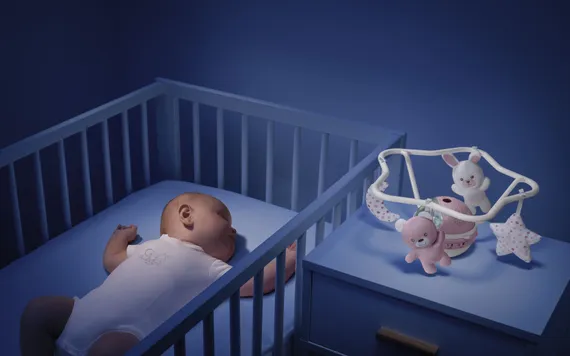 Игрушка-мобиль Chicco Радуга Розовая