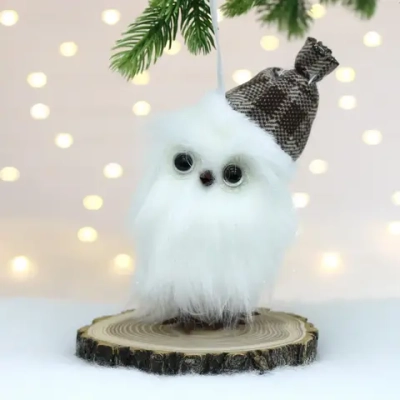 Подвеска «Зимняя совушка» 18 см, Коричневый (микс дизайнов)