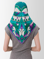 Платок «Каменный цветок» 100% шёлк