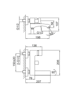 Смеситель для ванны Frap F3275-19