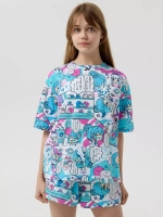 Пижама домашняя с шортами хлопок