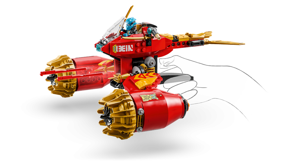 LEGO Ninjago 71830 «Боевой робот Кая “Всадник бури”» — динамичные сражения