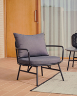 Bramant Кресло из стали с черной отделкой