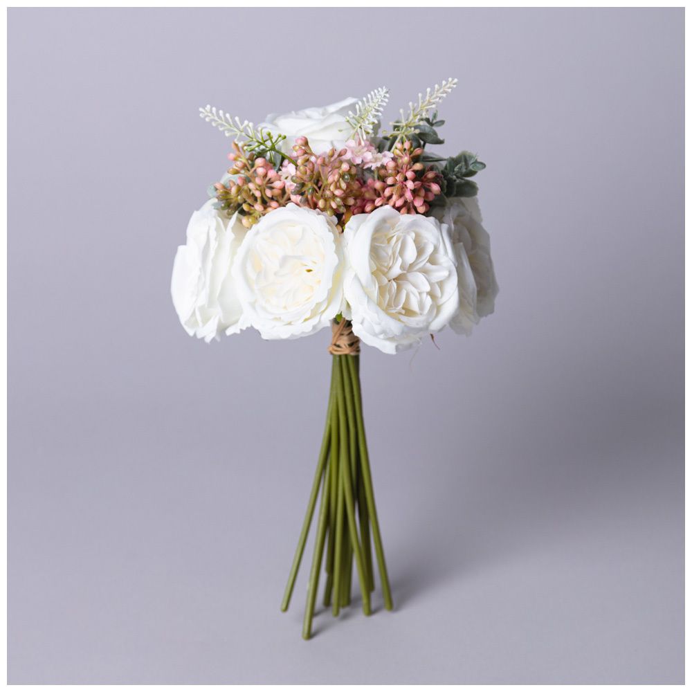 ЦВЕТОЧНАЯ КОМПОЗИЦИЯ ИЗ ПИОНОВ ДЛИНА=26СМ МАЛ.УП.=24ШТ