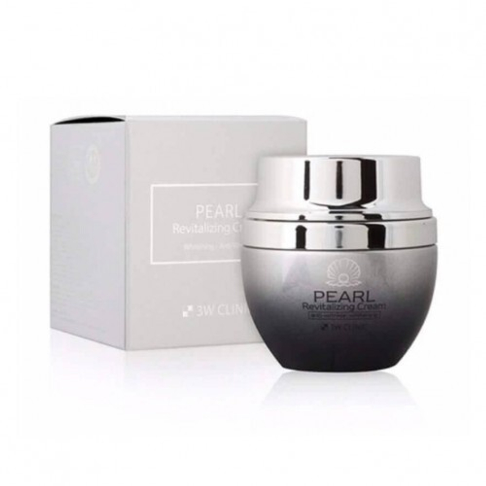 3W Clinic Pearl Revitalizing Cream. Восстанавливающий крем для лица с экстрактом жемчуга 50мл