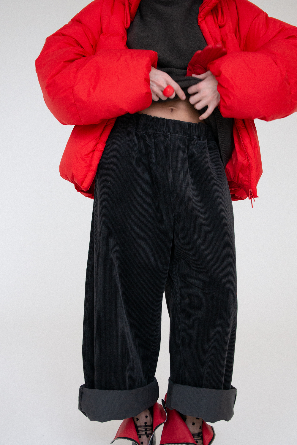 Брюки вельвет о-силуэта