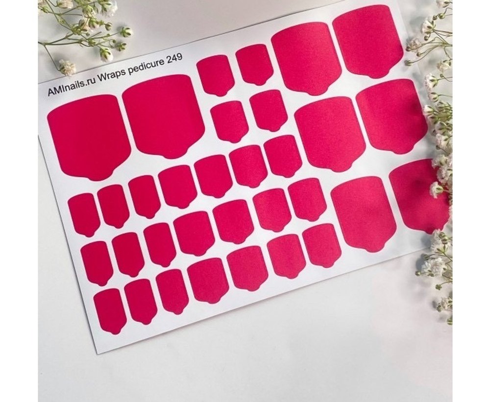 Aminails Wraps pedicure 249