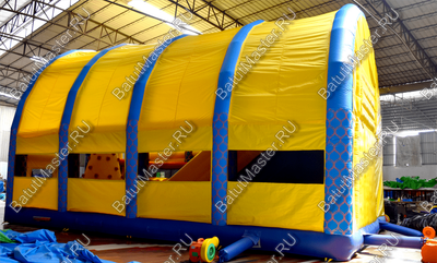 Надувной батут "Морской бриз с крышей"