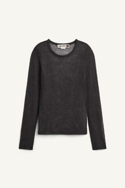 ZARA СВИТЕР ИЗ СМЕСОВОЙ ШЕРСТИ, СИНИЙ/СЕРЫЙ