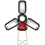 Фонарь кемп, встр акк, зар от сет220В, пластик, черно-красн, SPE17200-4 MX-8801