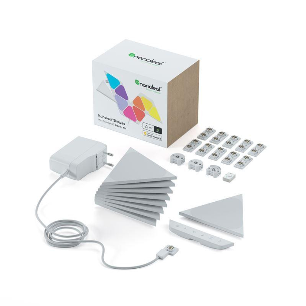 Умная светодиодная панель Nanoleaf Shapes Mini Triangles Starter Kit (комплект — 9 шт.)