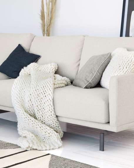 Диван Galene 4-местный бежевый, 414 см