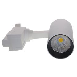 ULB-Q277 10W-4000К WHITE Светильник-прожектор светодиодный трековый. 800 Лм. Белый свет 4000К. Корпус белый. ТМ Volpe