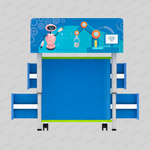 Стол для робототехники с тумбой и комплектом игровых полей