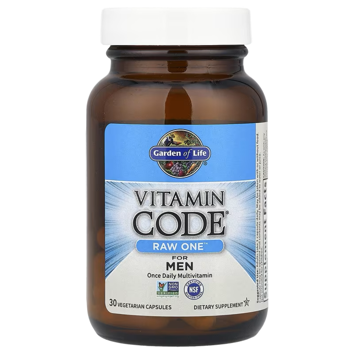 Мультивитамины для мужчин, Vitamin Code RAW One for Men, Garden of Life, 30 капсул