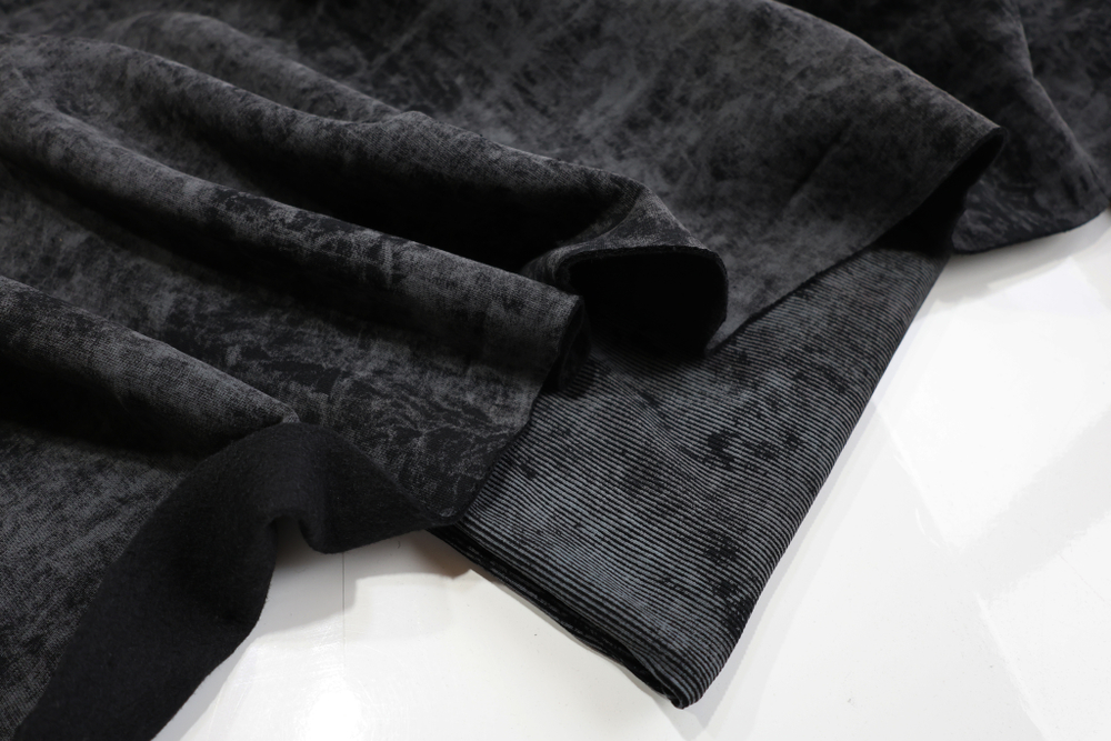 ЧЕРНЫЙ - Футер 3х-нитка НАЧЕС ВАРЕНКА, пенье (КРВ632 Олеся) УЦЕНКА!