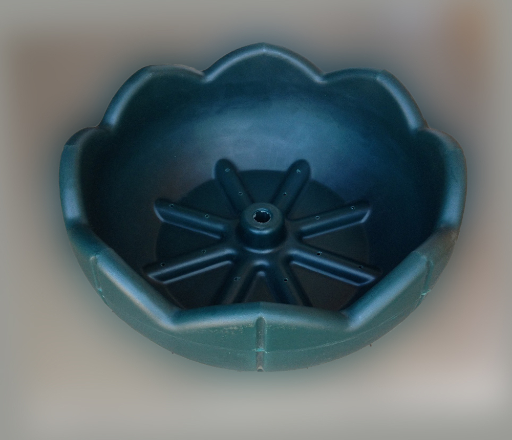 Вазон для цветов, термо-чаша 600, цвет зеленый