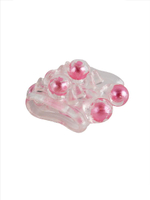 Прозрачная насадка на пенис с цветными шариками (Цвет: прозрачный)