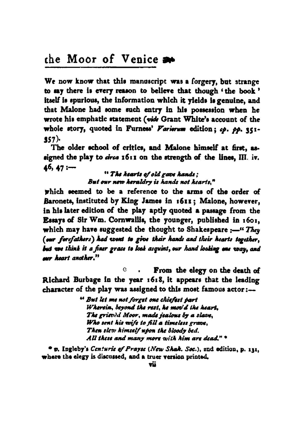 Shakespeare's Tragedy of Othello | William Shakespeare