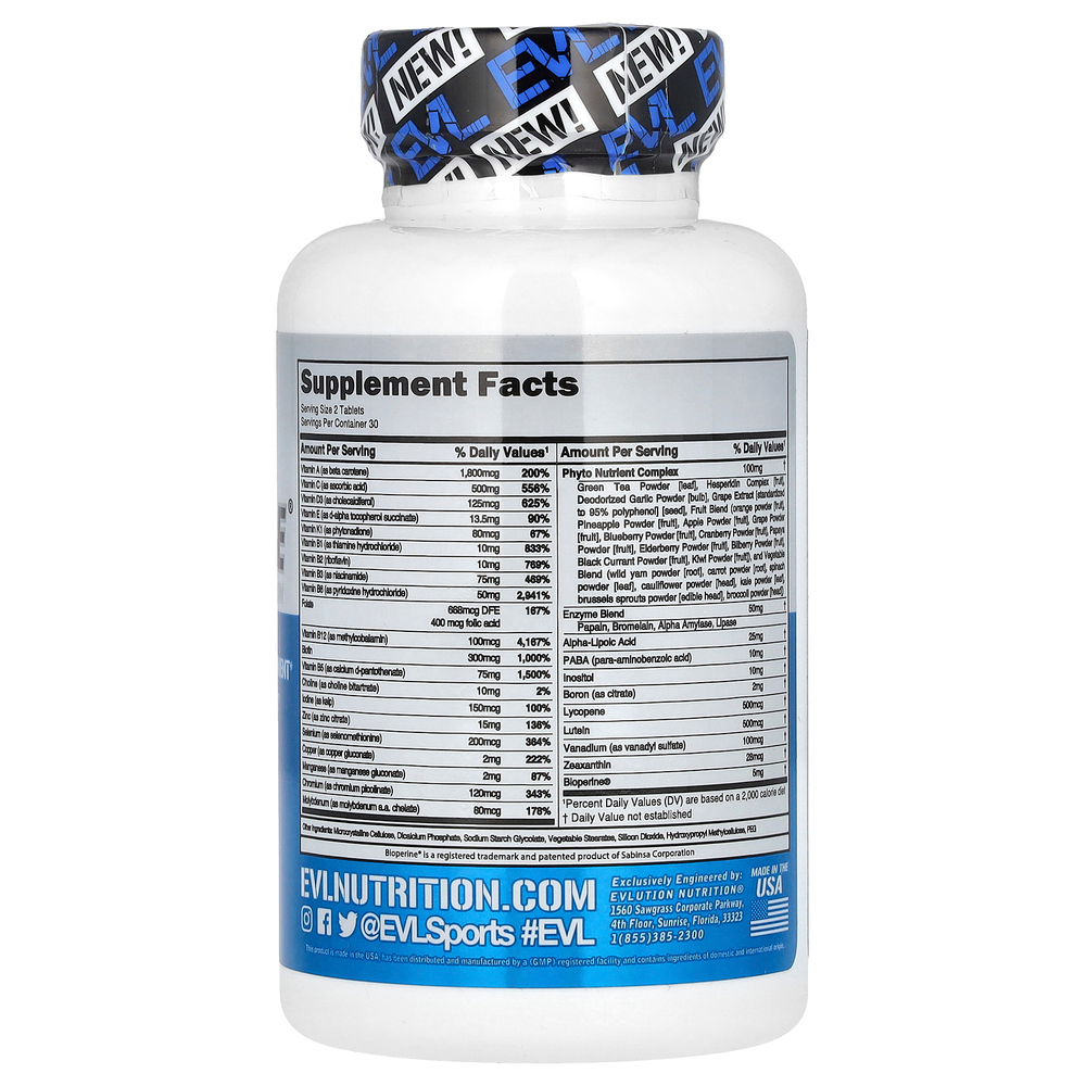 EVLution Nutrition, VitaMode, высокоэффективные мультивитамины, 60 таблеток