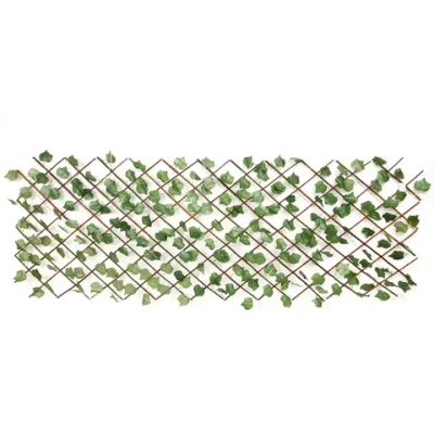 Забор декоративный «Кленовый лист» при ширине 2 м высота 0,95 м (h-1,2м в сложенном), Зеленый